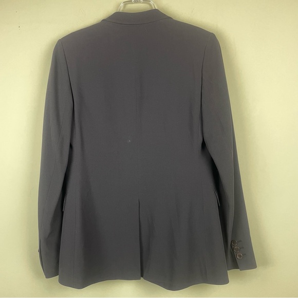 Jigsaw Brown Two Button Contemporary Wool Blend Lined Jacket Size 12 - Picture 9 of 12